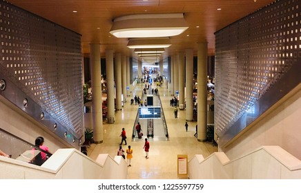 Departure Hall Of Chhatrapati Shivaji Maharaj International Airport Terminal 2, Mumbai, India - 8th November, 2018.