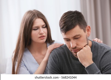 Depressed Couple After Quarrel