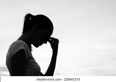 Depressed woman