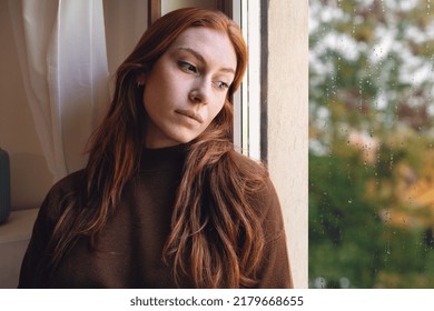 Depressed woman suffering seasonal depression, feeling blue - Powered by Shutterstock