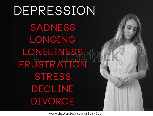 Depressed message person for How to