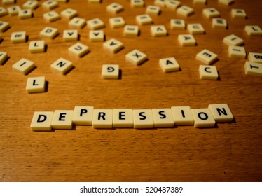 Depression Letters Stock Photo 520487389 | Shutterstock