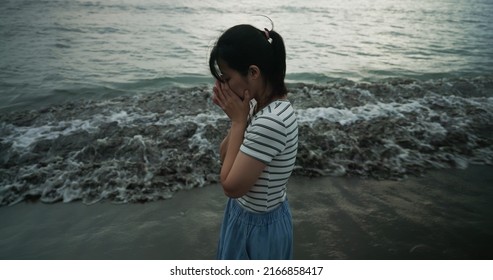 Depression Melancholy Concept Rear View Asian Stock Photo 2166858417 ...