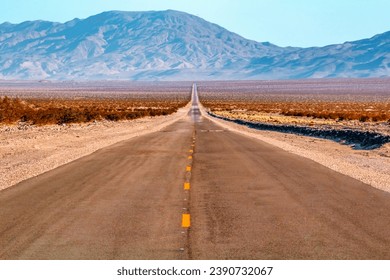 Depth of Field Road, Mysterious and Mysterious Death Valley California - Powered by Shutterstock