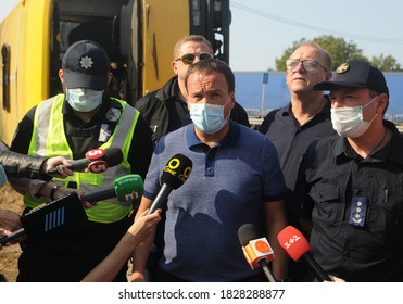 Deputy Chairman Of The Kyiv City State Administration Petr Panteleev During The Command And Staff Exercises Of The Rescue Services Of Kiev, September 16, 2020