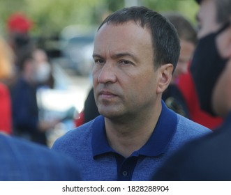 Deputy Chairman Of The Kyiv City State Administration Petr Panteleev During The Command And Staff Exercises Of The Rescue Services Of Kiev, September 16, 2020