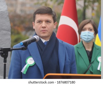 Deputy Chairman Of Kyiv City State Administration Oleksandr Kharchenko During Tree Planting In Kiev, November 11, 2020