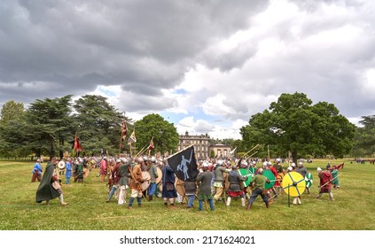 Derby, Derbyshire 06 25 2022 Viking Battle Scene