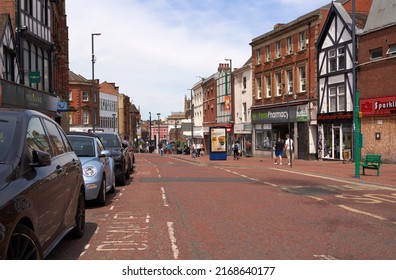 Derby, UK 06 16 2022 Road In A City Centre                      