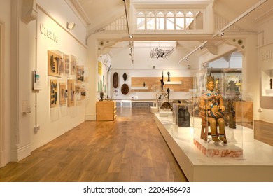 Derby, UK 09 24 2022 Modern Museum  Interior