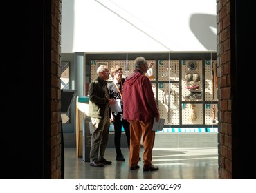 Derby, UK 09 24 2022 Visitors In A Museum