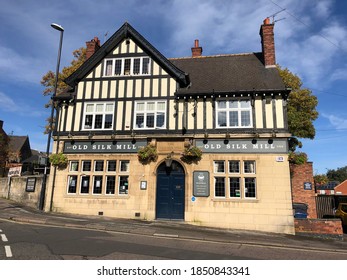 Derby /UK. 25 October 2020. The Old Silk Mill Pub In Derby City Centre. 