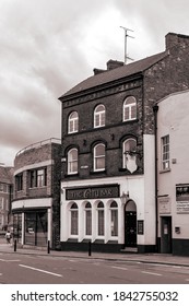 Derby UK, October, 11 2020: The City Bar Public House In Derby City Centre, United Kingdom.