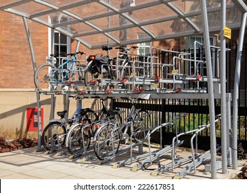 double decker bike rack