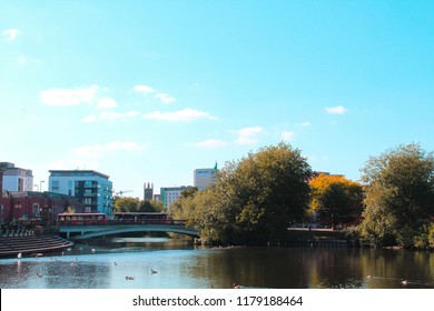 Derby's Centre View From River Derwent