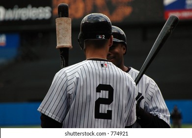 Derek Jeter And Bernie Williams