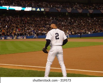 Derek Jeter Warming Up