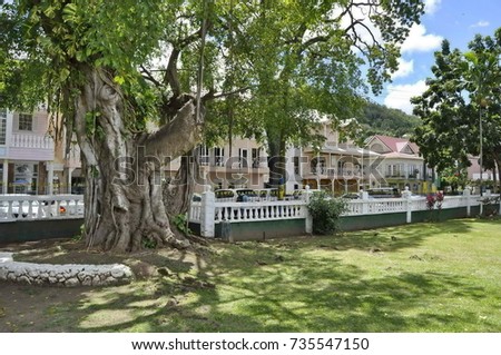 Derek Walcott Square in Castries, St. Lucia