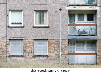 Derelict Abandoned Council House In Poor Housing Crisis Ghetto Estate Slum