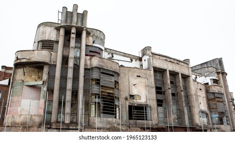 Derelict Art Deco Cinema Facade