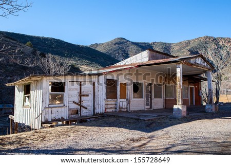 Derelict Building Sits On Hillside Between Stock Photo Edit Now