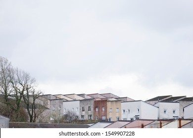 Derelict Council House Development In Poor Housing Crisis Ghetto Estate Slum In England Uk