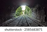 Derelict Crown Street Railway Tunnels and Depot in Liverpool. Abandoned Train Tracks of the Edge Hill Cutting, Bridge and Station on the Manchester Line. 