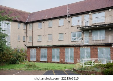 Derelict Empty Poor Housing Scheme In Govan Glasgow