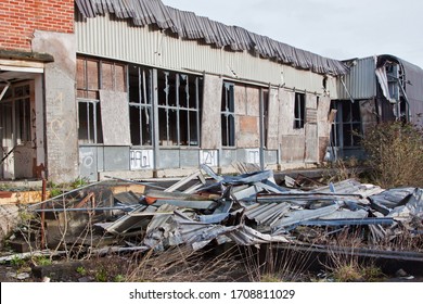 A Derelict Factory Building In Devon UK