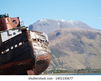 Derelict Trawler Scotland Near Fort William