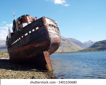 Derelict Trawler Scotland Near Fort William