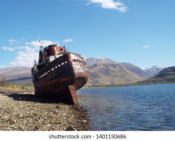 Derelict Trawler Scotland Near Fort William