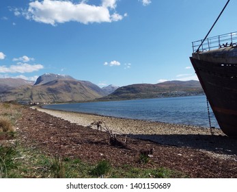 Derelict Trawler Scotland Near Fort William