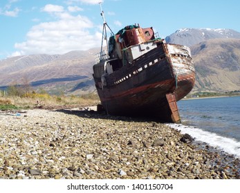 Derelict Trawler Scotland Near Fort William