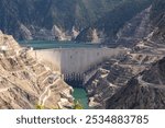 Deriner Dam and hydroelectric power plant in Artvin Turkey. Development of Turkey background photo.