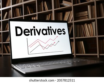 Derivatives are shown on a business photo using the text