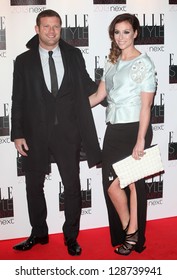 Dermot O'Leary And Dee Koppang Arriving At The 2013 Elle Style Awards, At The Savoy, London. 11/02/2013 Picture By: Alexandra Glen