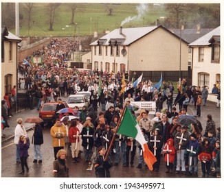 Derry, Northern Ireland, Jan 30, 1994; Bloody Sunday Memorial March In Derry