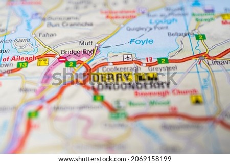 The Derry on a map