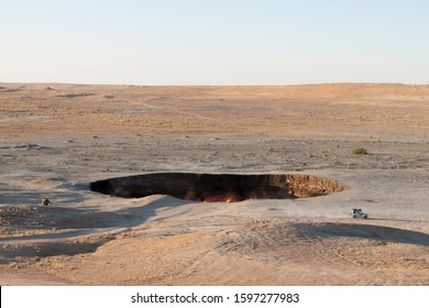 Derweze Gas Crater In Karakum Desert (Turkmenistan)