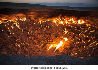 Derweze Gas Crater Known As 'The Door To Hell',Turkmenistan