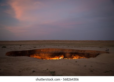 Derweze Gas Crater Known As 'The Door To Hell',Turkmenistan