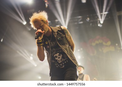 Deryck Whibley Lead Singer And Guitarist Of Sum 41, Live At O2 Victoria Warehouse Manchester June 26th 2019 