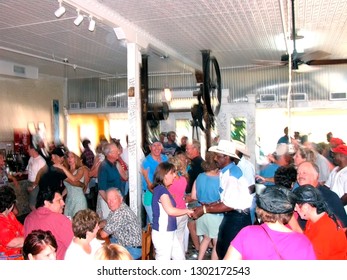 Café Des Amis, Breaux Bridge, Louisiana, Dancing To The Zydeco Breakfast, June 12, 2004 