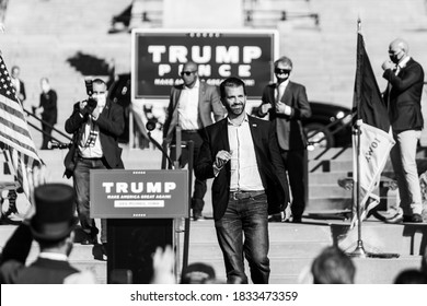 Des Moines, IA/USA October 13th, 2020: Donald Trump Jr. Holds Rally At Iowa State Capitol