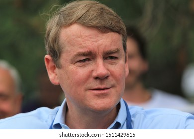 Des Moines, Iowa - September 21, 2019:  Colorado Senator Michael Bennet, Democratic Presidential Candidate, Attending A Political Rally In Des Moines, Iowa.