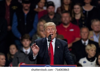 Des Moines Iowa, USA, 8th December, 2016
President Elect Donald Trump at the Victory thank you rally at the Hy-Vee Hall.Trump addresses the supporters that swept him to victory in the campaign. 
