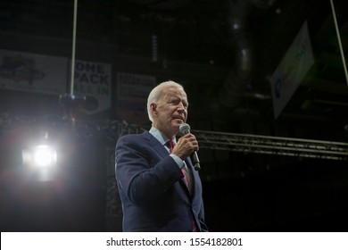 Des Moines, Iowa, USA November 1, 2019
Democratic Presidential Candidate Joe Biden (D-Delaware) Gives A Speech At The Iowa Democratic Party’s Liberty And Justice Celebration In Des Moines, Iowa.
