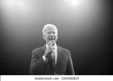 Des Moines, Iowa, USA November 1, 2019
Democratic Presidential Candidate Joe Biden (D-Delaware) Gives A Speech At The Iowa Democratic Party’s Liberty And Justice Celebration In Des Moines, Iowa.
