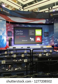 Des Moins,IA/U.S.A. Jan 27 Iowa Caucuses 2016.Media Center.